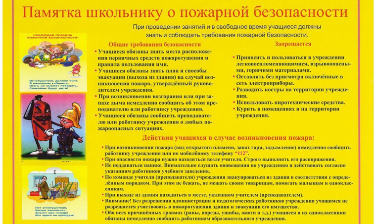 Инструкция по пожарной безопасности для учащихся. Инструкция по пожарной безопасности для учащихся.